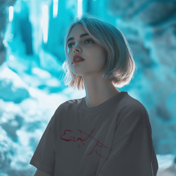 Enjoy Life E5 oversized T-shirt 100% combed cotton - Picture 1 of 6